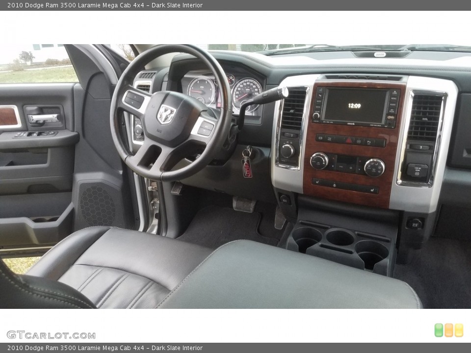 Dark Slate Interior Dashboard for the 2010 Dodge Ram 3500 Laramie Mega Cab 4x4 #138516621
