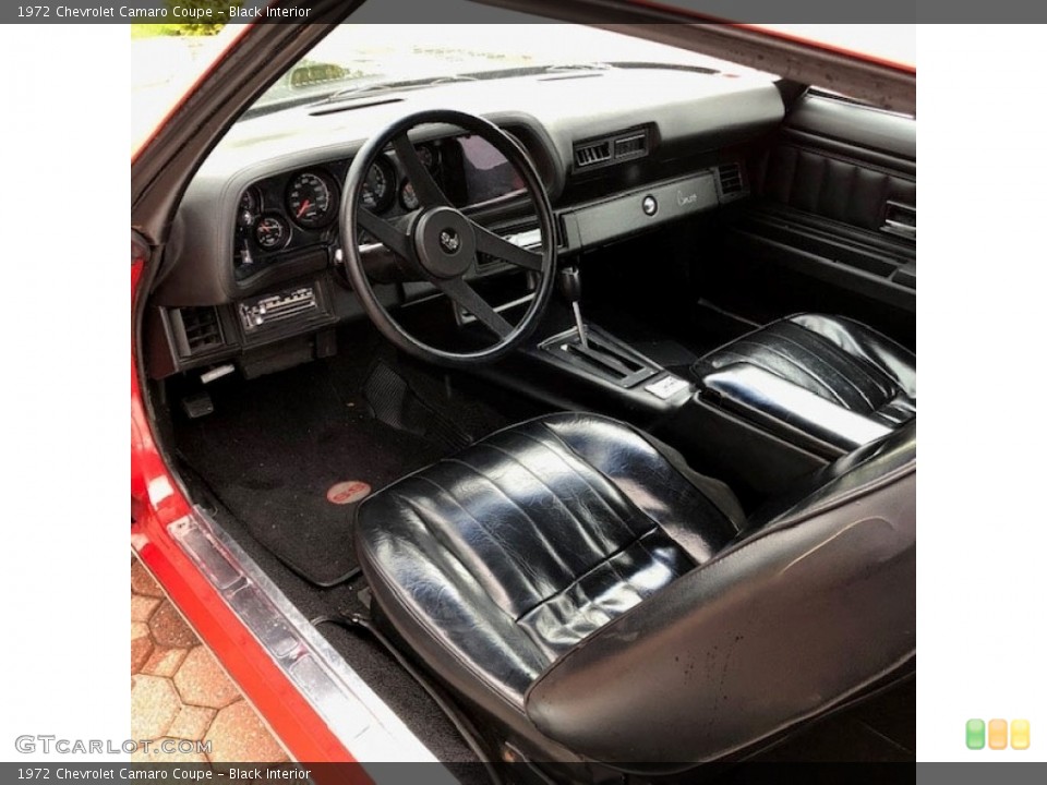 Black 1972 Chevrolet Camaro Interiors