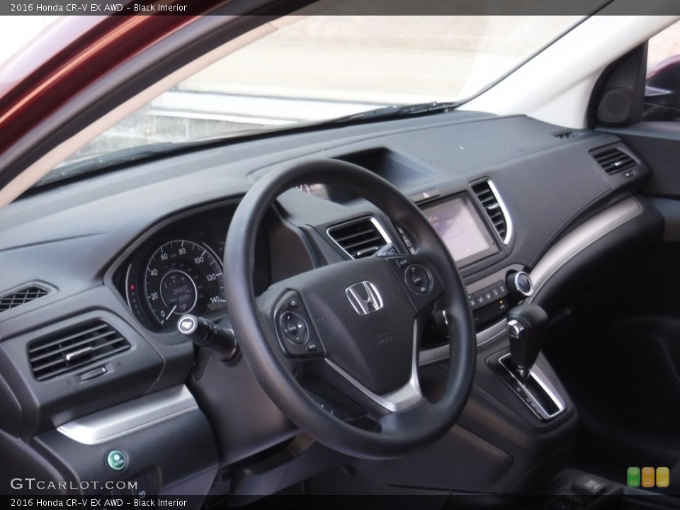 Black Interior Dashboard for the 2016 Honda CR-V EX AWD #138517760