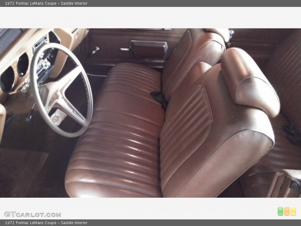 Saddle Interior Photo for the 1972 Pontiac LeMans Coupe #138518064