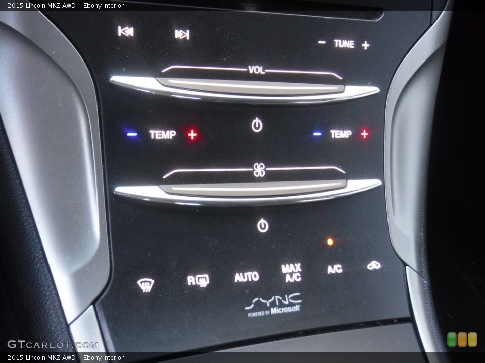 Ebony Interior Controls for the 2015 Lincoln MKZ AWD #138519846