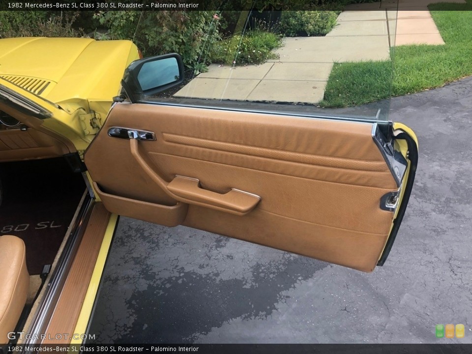 Palomino Interior Door Panel for the 1982 Mercedes-Benz SL Class 380 SL Roadster #138519876