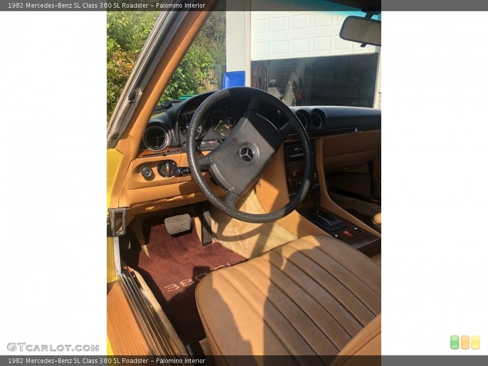 Palomino Interior Front Seat for the 1982 Mercedes-Benz SL Class 380 SL Roadster #138519912