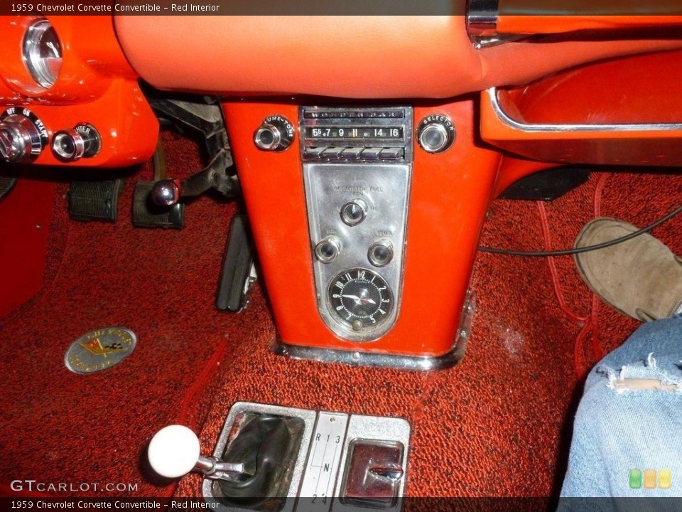 Red Interior Controls for the 1959 Chevrolet Corvette Convertible #138520134