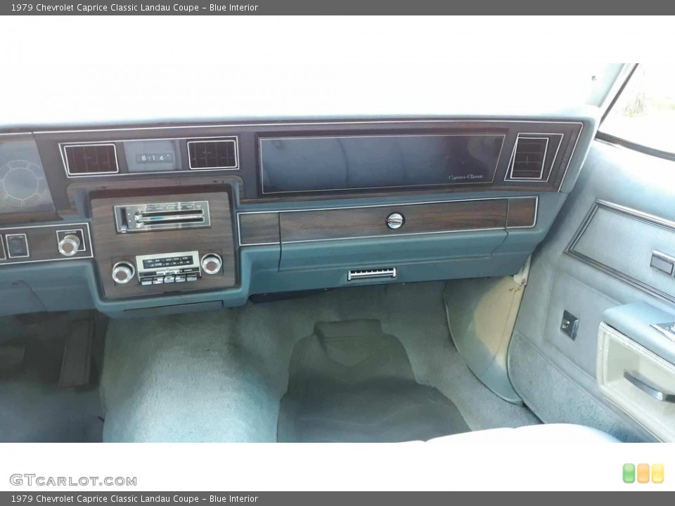 Blue Interior Dashboard for the 1979 Chevrolet Caprice Classic Landau Coupe #138520194