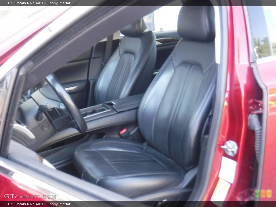Ebony Interior Front Seat for the 2015 Lincoln MKZ AWD #138520197