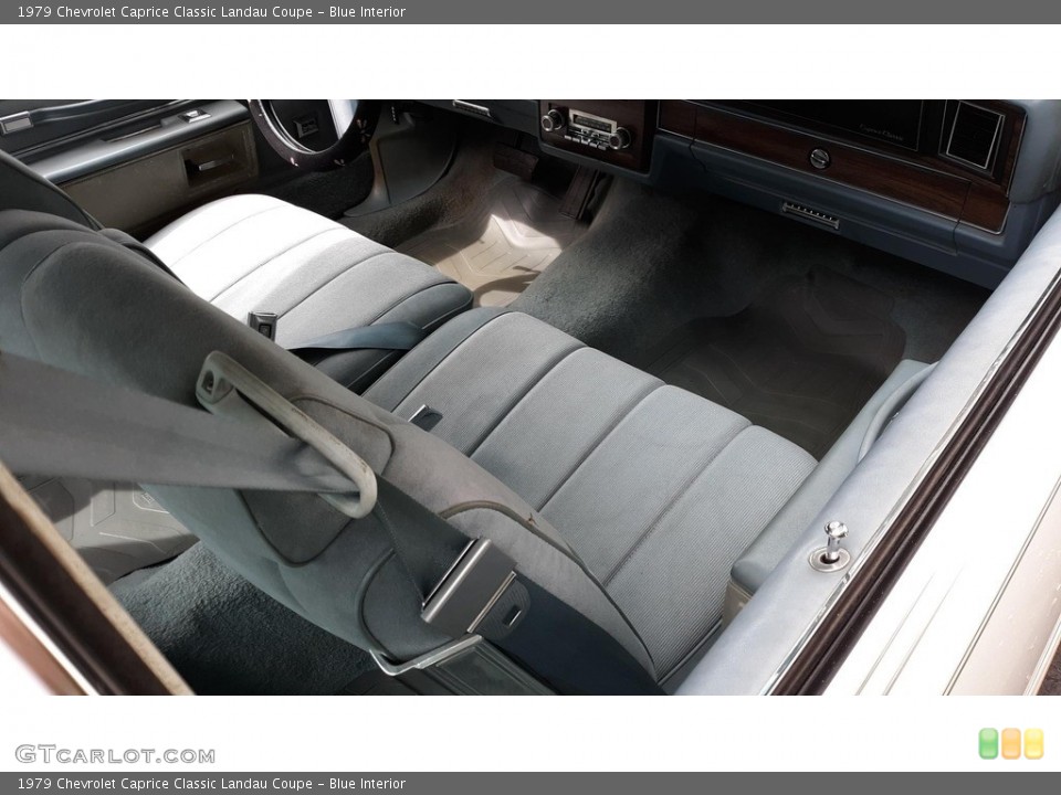 Blue Interior Front Seat for the 1979 Chevrolet Caprice Classic Landau Coupe #138520278