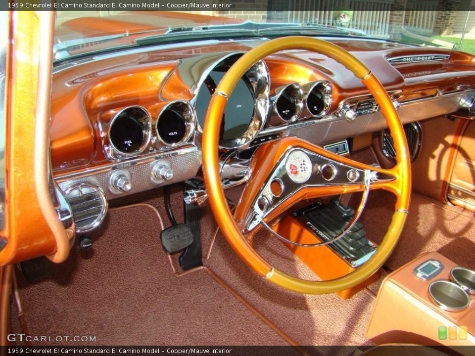 Copper/Mauve Interior Dashboard for the 1959 Chevrolet El Camino  #138520687
