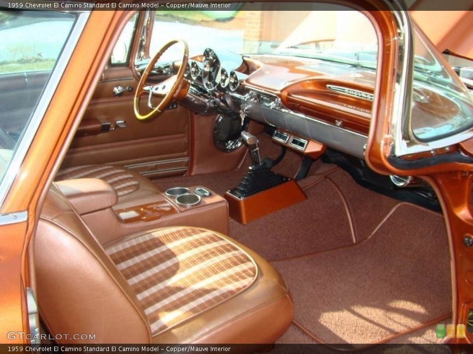 Copper/Mauve Interior Front Seat for the 1959 Chevrolet El Camino  #138520716