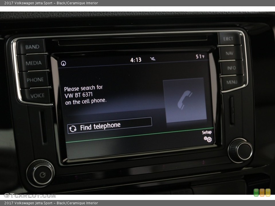 Black/Ceramique Interior Controls for the 2017 Volkswagen Jetta Sport #138521877
