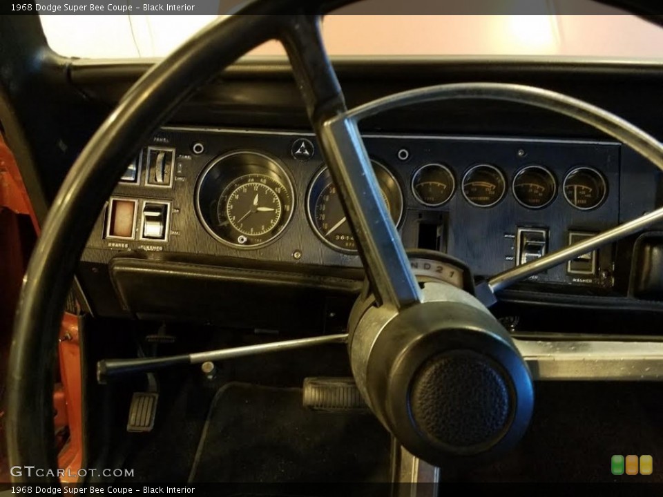 Black Interior Gauges for the 1968 Dodge Super Bee Coupe #138523083
