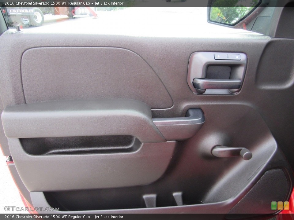 Jet Black Interior Door Panel for the 2016 Chevrolet Silverado 1500 WT Regular Cab #138524262