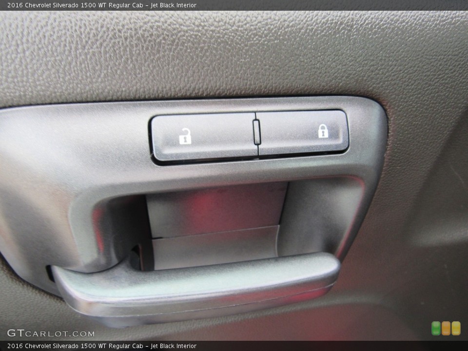 Jet Black Interior Door Panel for the 2016 Chevrolet Silverado 1500 WT Regular Cab #138524277