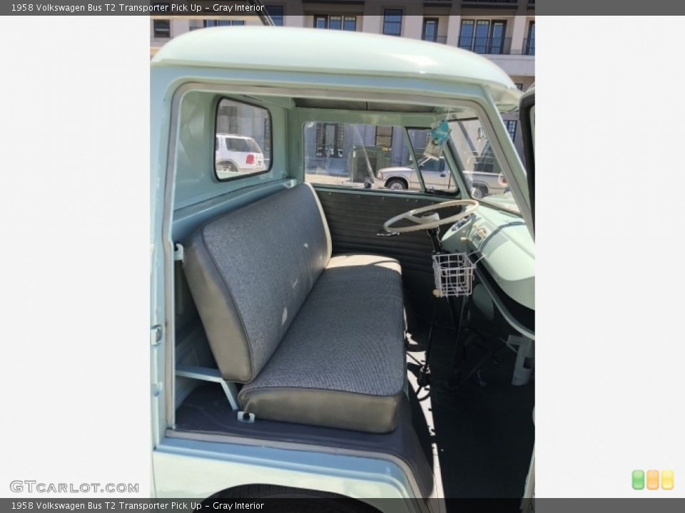 Gray Interior Prime Interior for the 1958 Volkswagen Bus T2 Transporter Pick Up #138524541