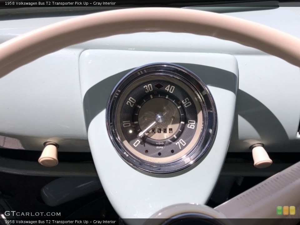 Gray Interior Gauges for the 1958 Volkswagen Bus T2 Transporter Pick Up #138524577