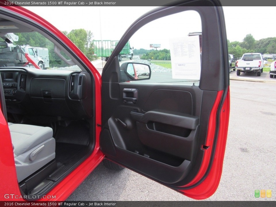 Jet Black Interior Door Panel for the 2016 Chevrolet Silverado 1500 WT Regular Cab #138524610