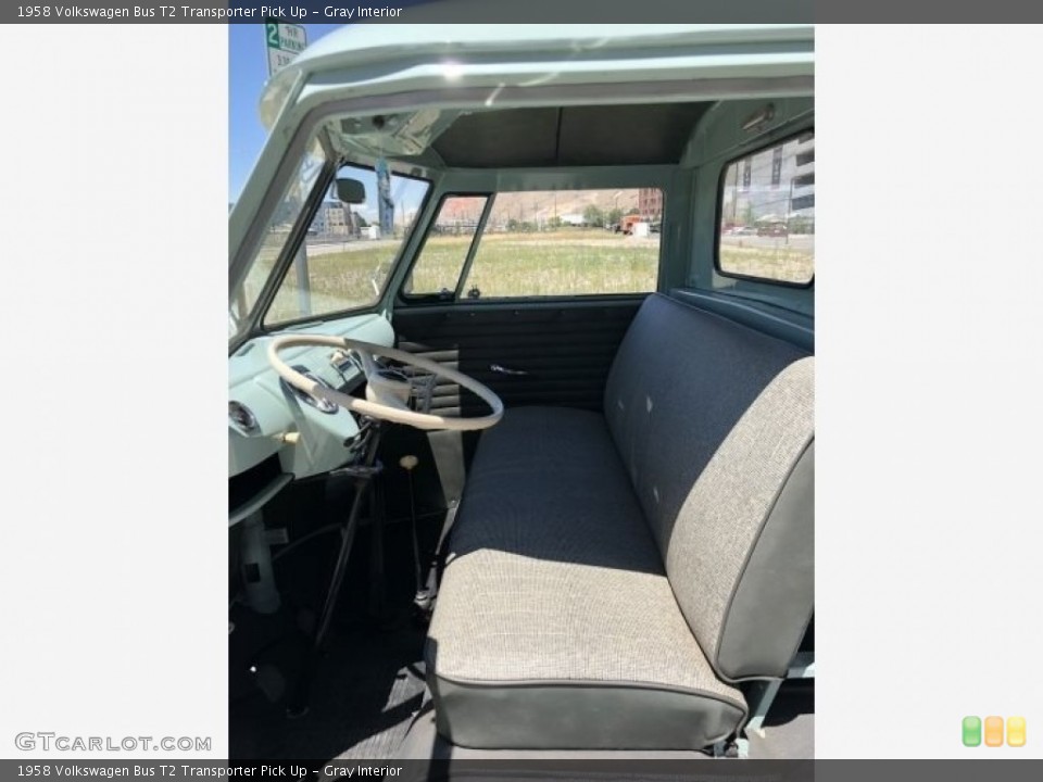 Gray Interior Photo for the 1958 Volkswagen Bus T2 Transporter Pick Up #138524619