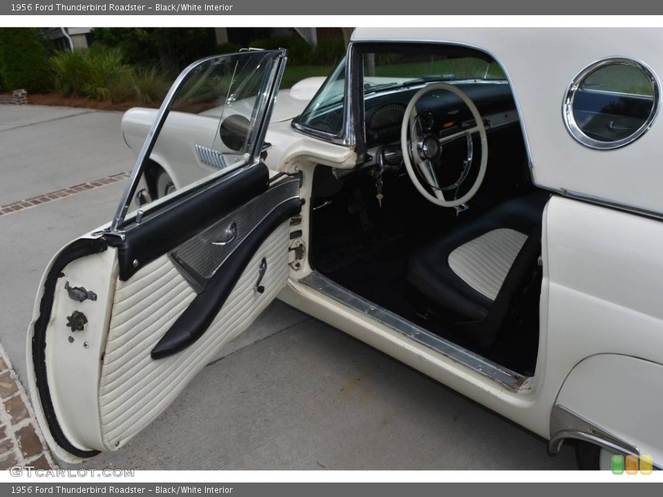 Black/White Interior Photo for the 1956 Ford Thunderbird Roadster #138526275