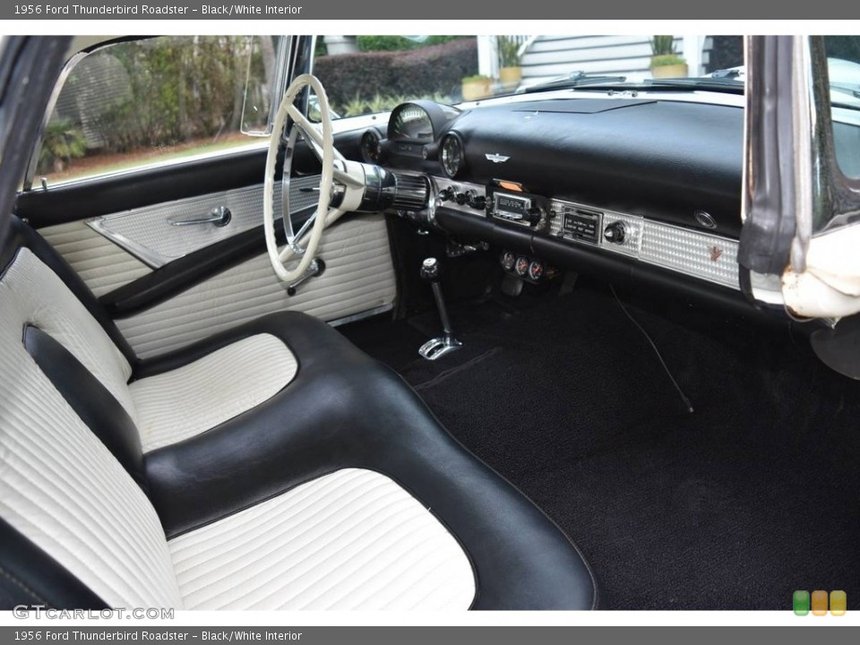 Black/White Interior Photo for the 1956 Ford Thunderbird Roadster #138526344