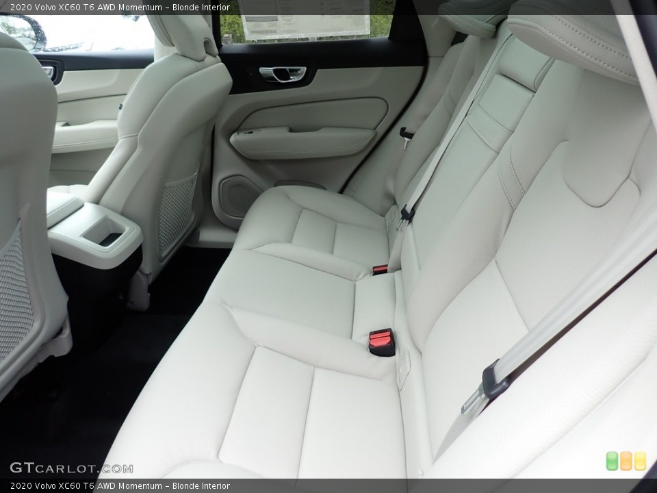 Blonde Interior Rear Seat for the 2020 Volvo XC60 T6 AWD Momentum #138527151