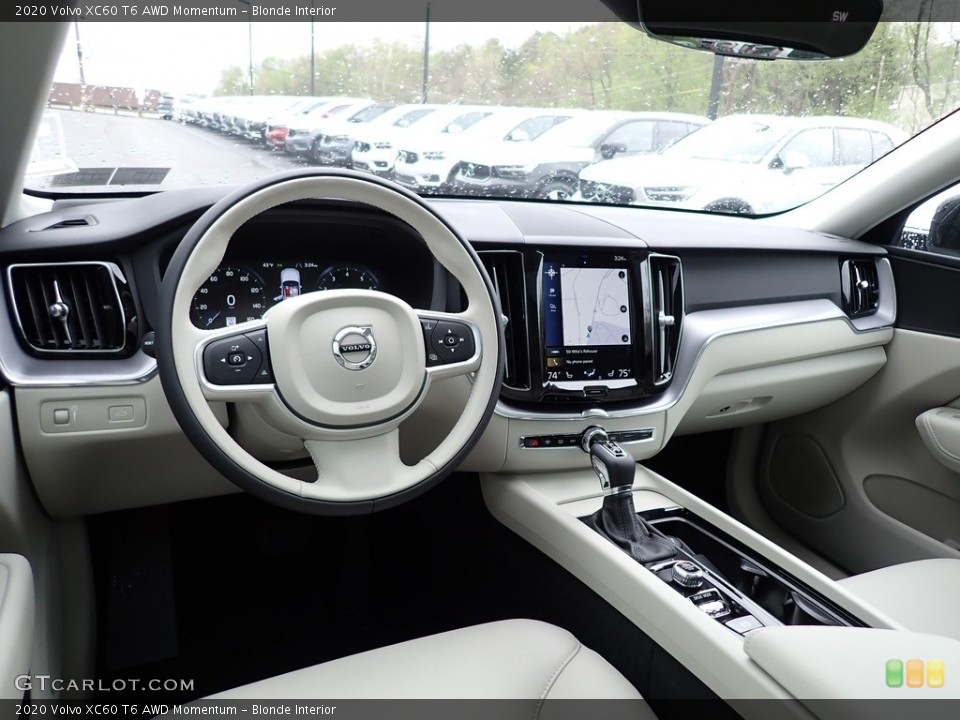 Blonde Interior Photo for the 2020 Volvo XC60 T6 AWD Momentum #138527175