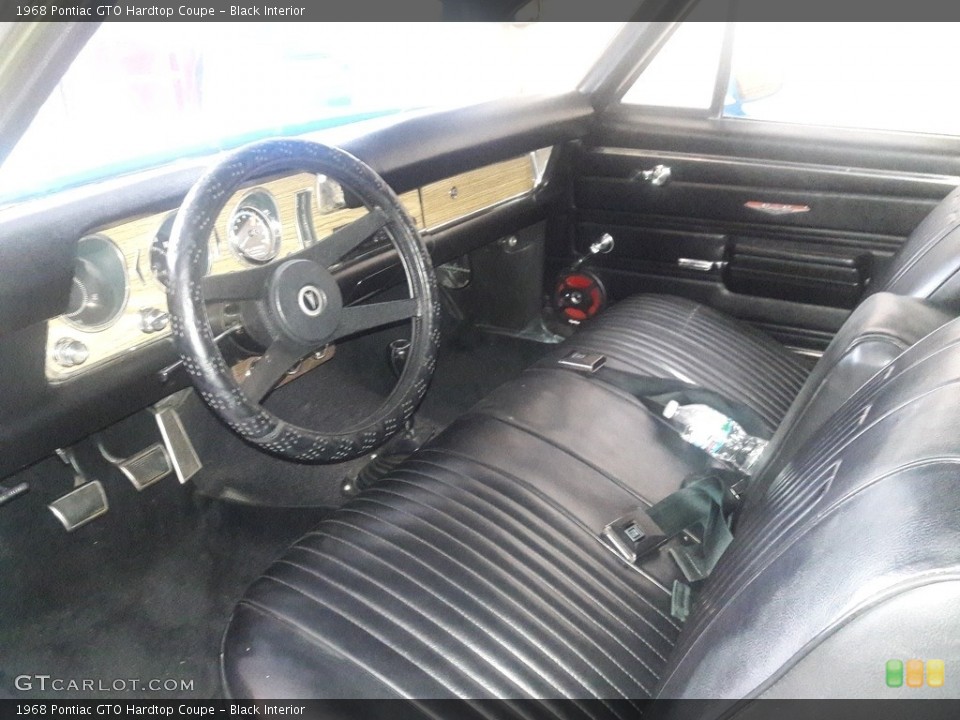 Black Interior Photo for the 1968 Pontiac GTO Hardtop Coupe #138527424