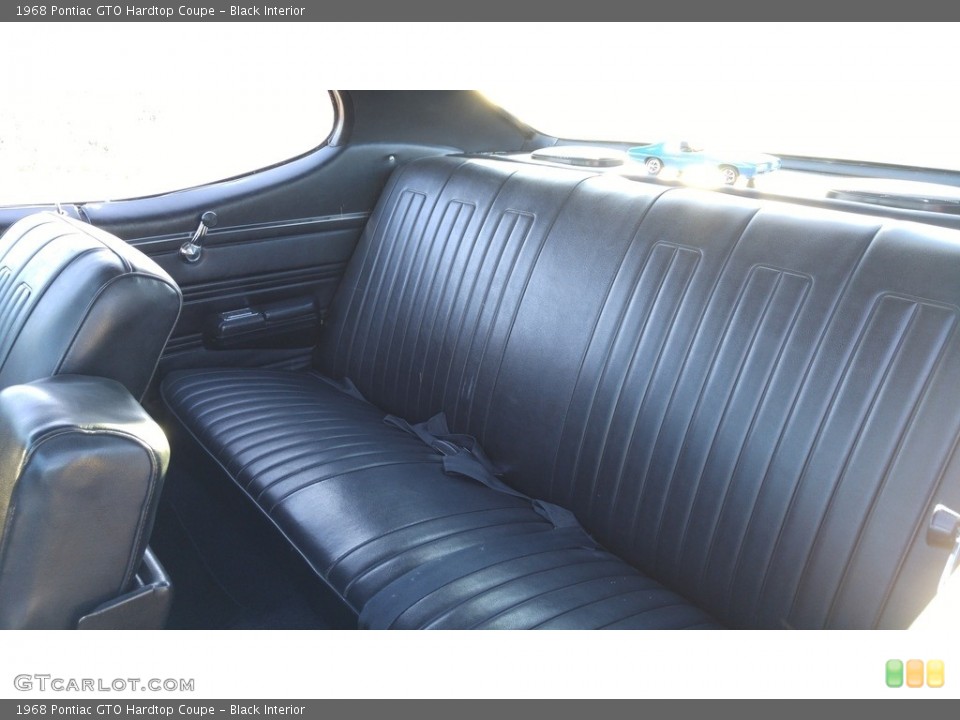 Black Interior Rear Seat for the 1968 Pontiac GTO Hardtop Coupe #138527475