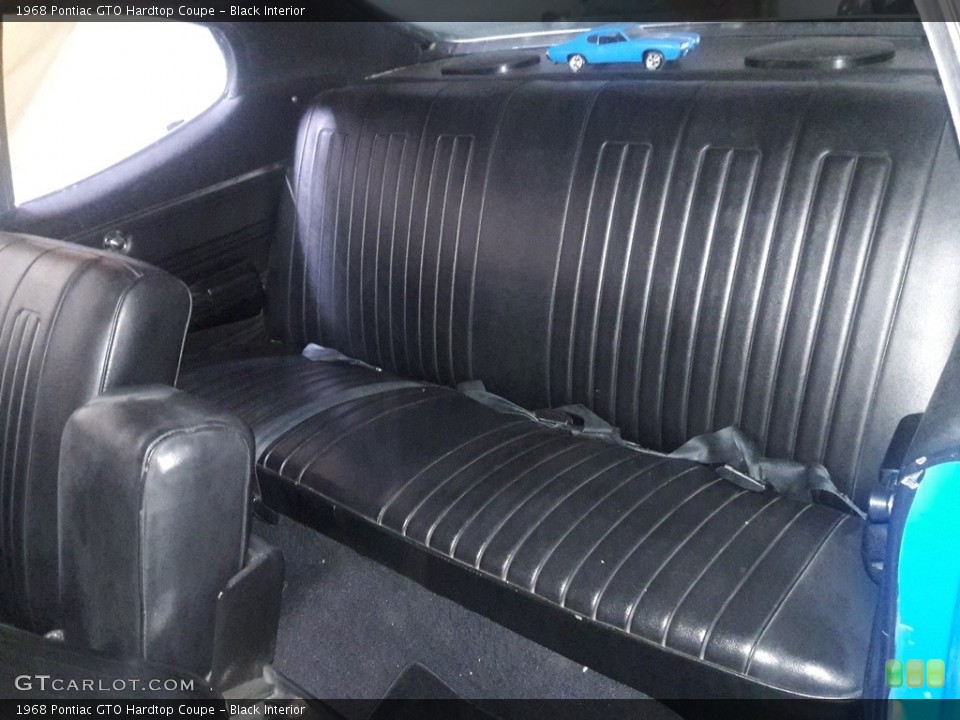 Black Interior Rear Seat for the 1968 Pontiac GTO Hardtop Coupe #138527526