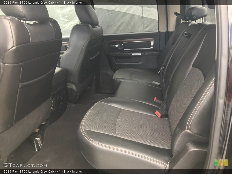 Black Interior Rear Seat for the 2013 Ram 3500 Laramie Crew Cab 4x4 #138529659