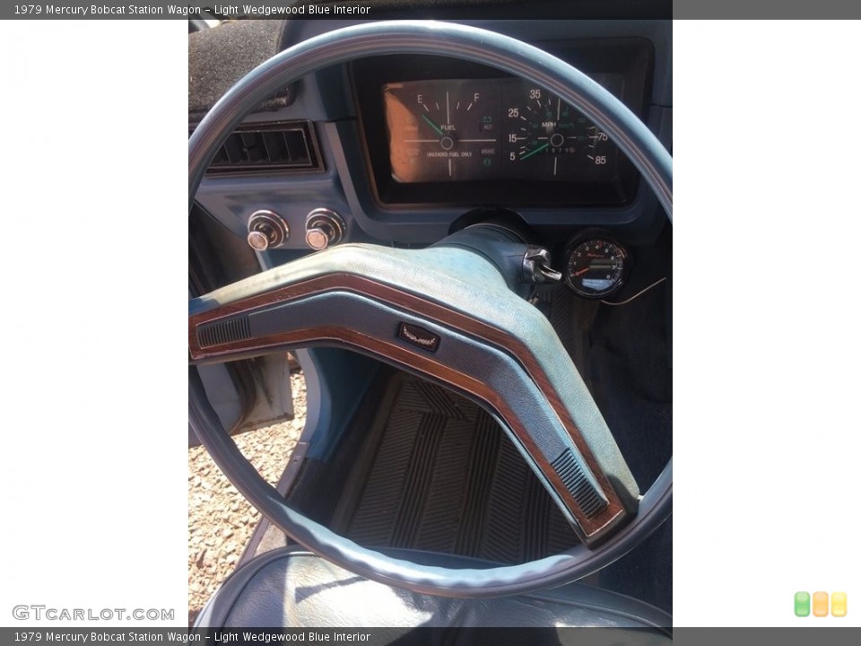 Light Wedgewood Blue Interior Steering Wheel for the 1979 Mercury Bobcat Station Wagon #138530430