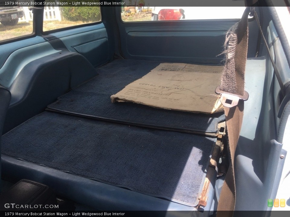 Light Wedgewood Blue Interior Trunk for the 1979 Mercury Bobcat Station Wagon #138530490