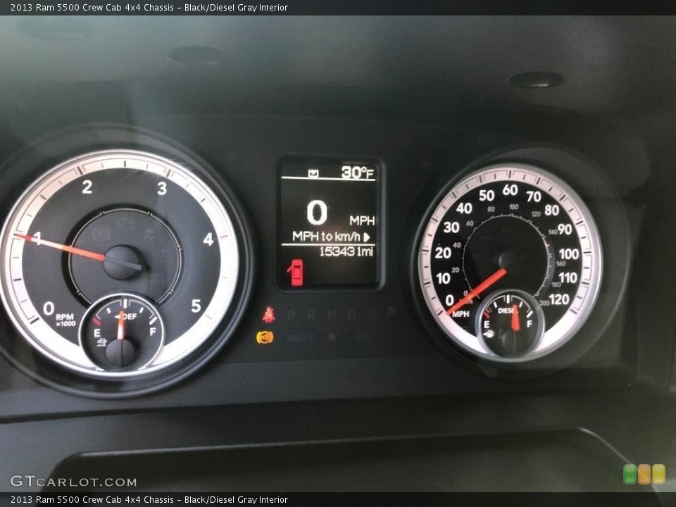 Black/Diesel Gray 2013 Ram 5500 Interiors