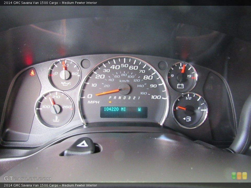 Medium Pewter Interior Gauges for the 2014 GMC Savana Van 1500 Cargo #138530862