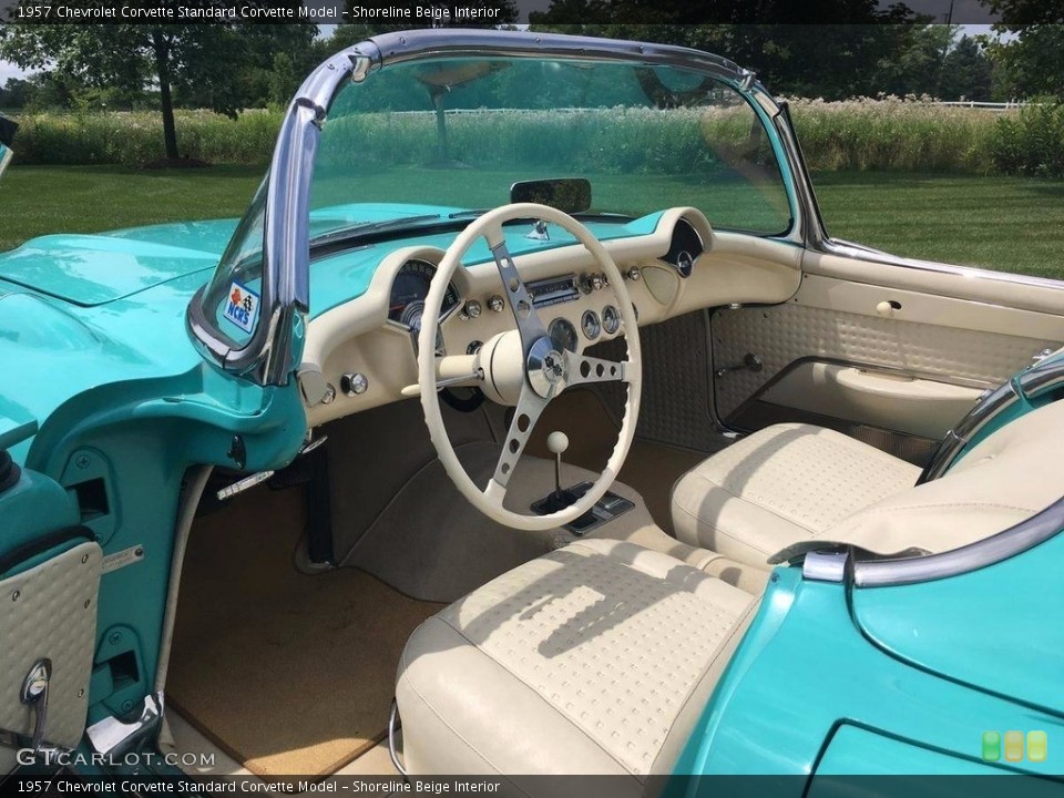 Shoreline Beige 1957 Chevrolet Corvette Interiors