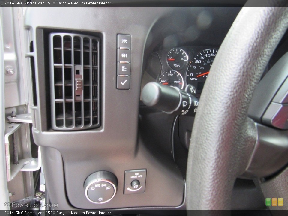 Medium Pewter Interior Controls for the 2014 GMC Savana Van 1500 Cargo #138530910