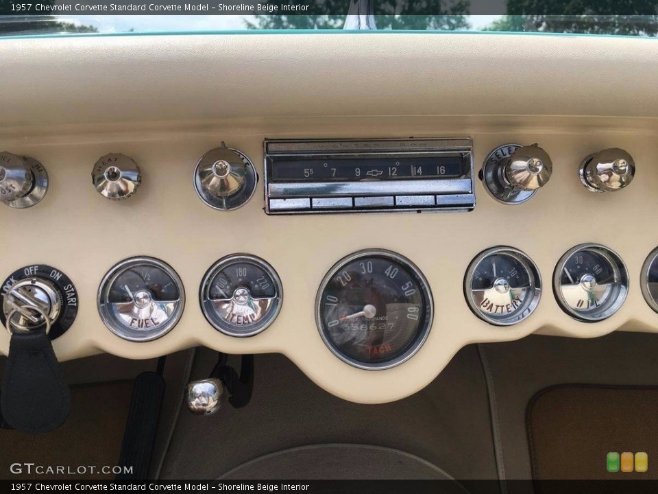 Shoreline Beige Interior Controls for the 1957 Chevrolet Corvette  #138530916