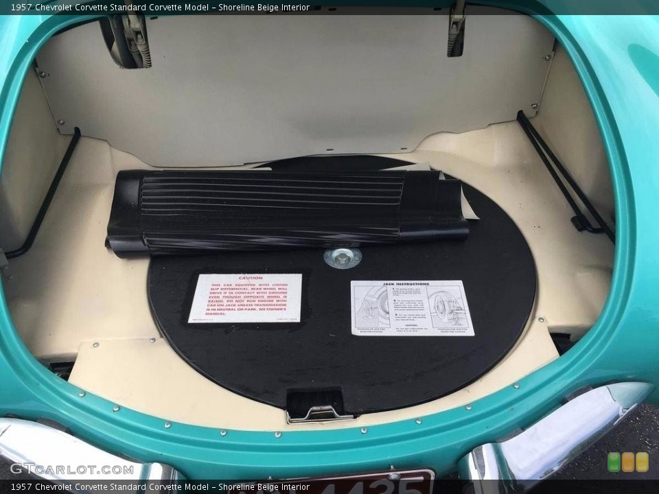 Shoreline Beige Interior Trunk for the 1957 Chevrolet Corvette  #138530990