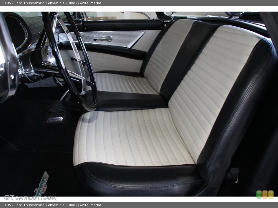 Black/White Interior Photo for the 1957 Ford Thunderbird Convertible #138531156