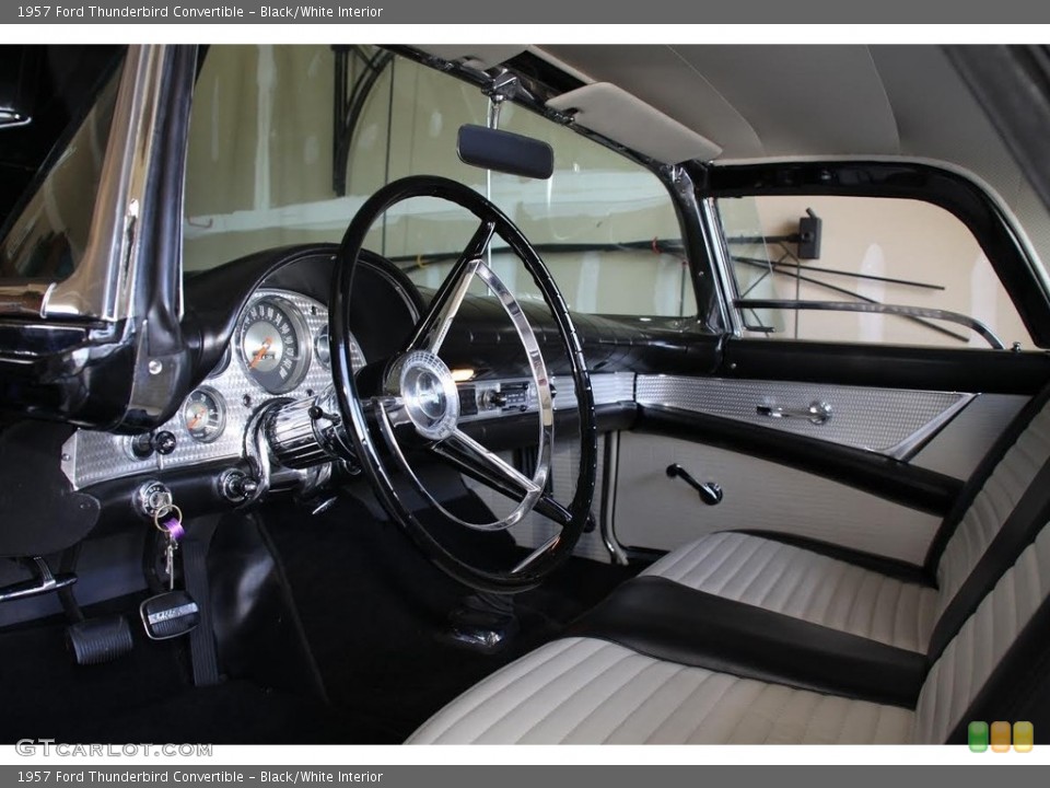 Black/White Interior Dashboard for the 1957 Ford Thunderbird Convertible #138531183
