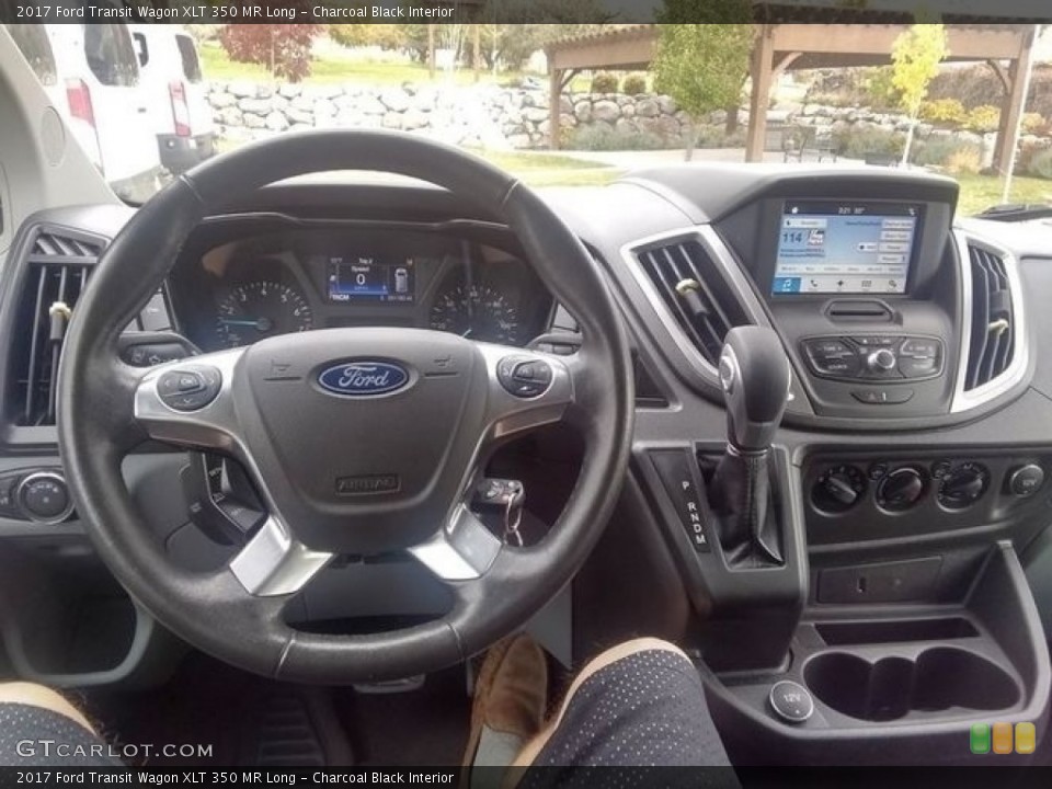 Charcoal Black Interior Dashboard for the 2017 Ford Transit Wagon XLT 350 MR Long #138531786