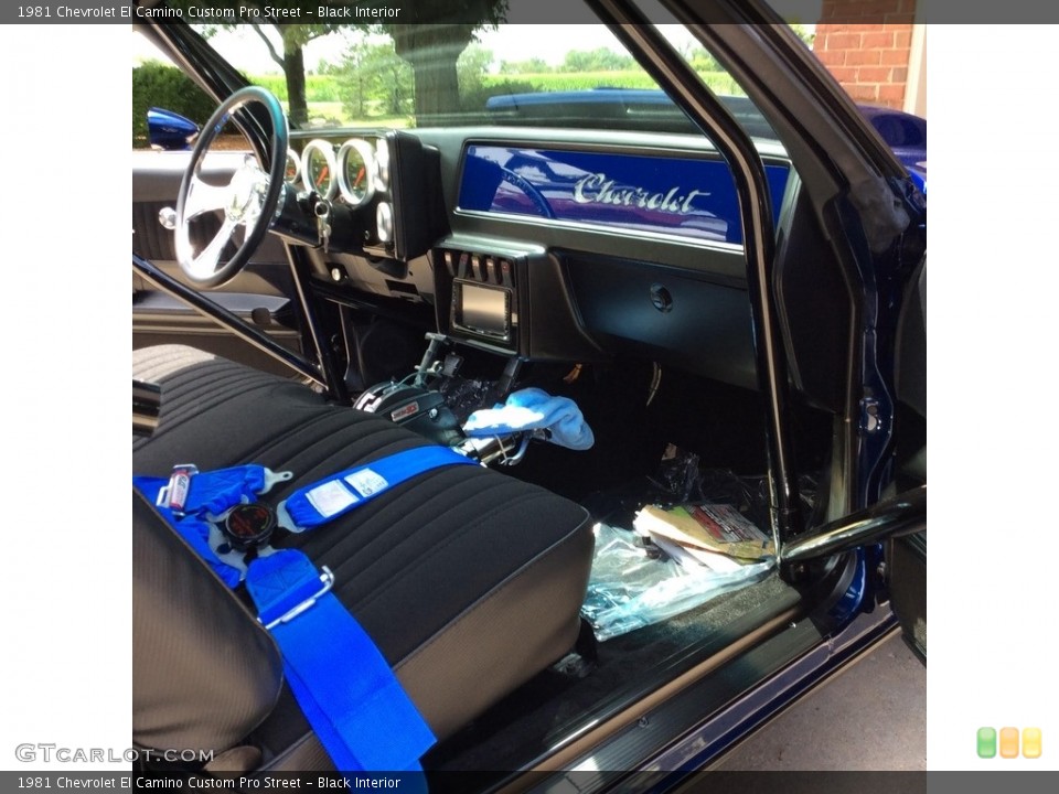 Black Interior Front Seat for the 1981 Chevrolet El Camino Custom Pro Street #138533115