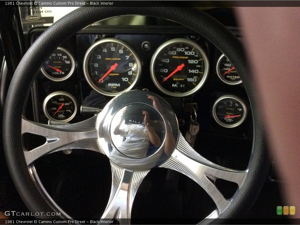 Black Interior Steering Wheel for the 1981 Chevrolet El Camino Custom Pro Street #138533198