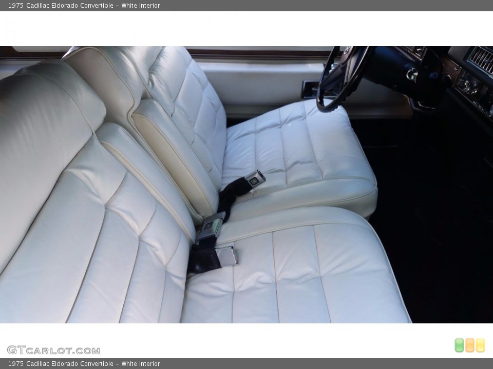 White Interior Photo for the 1975 Cadillac Eldorado Convertible #138533619