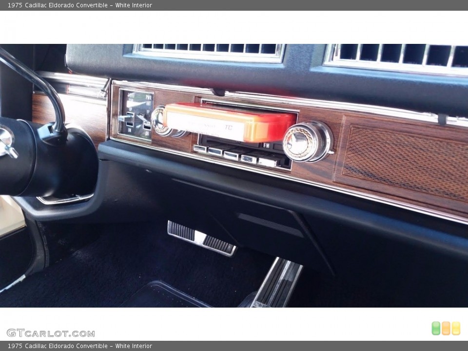 White Interior Audio System for the 1975 Cadillac Eldorado Convertible #138533709