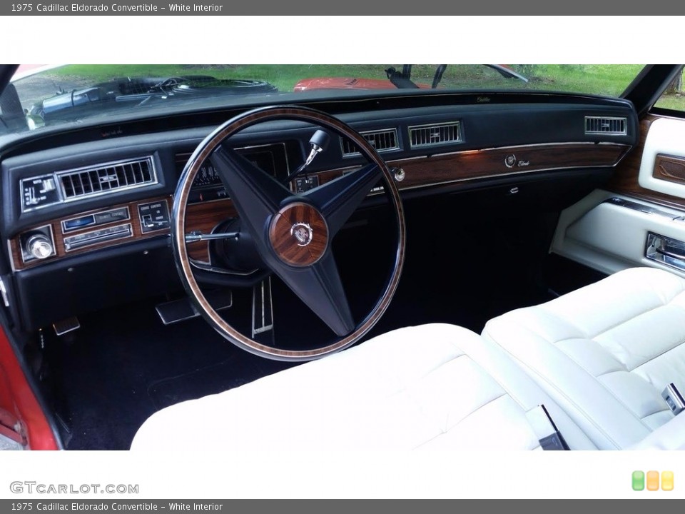White Interior Dashboard for the 1975 Cadillac Eldorado Convertible #138533730