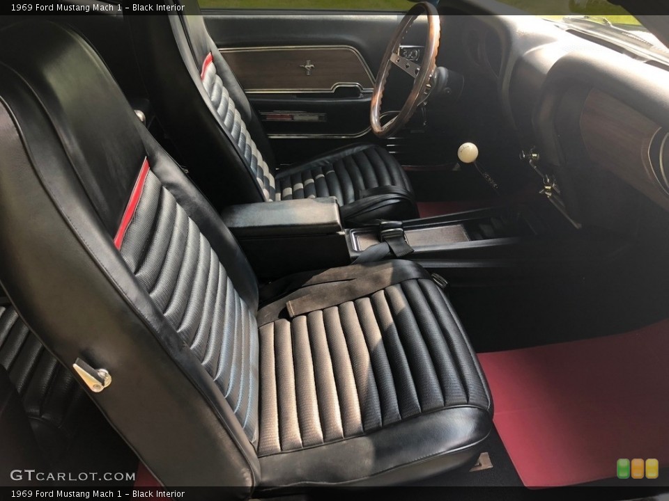 Black 1969 Ford Mustang Interiors