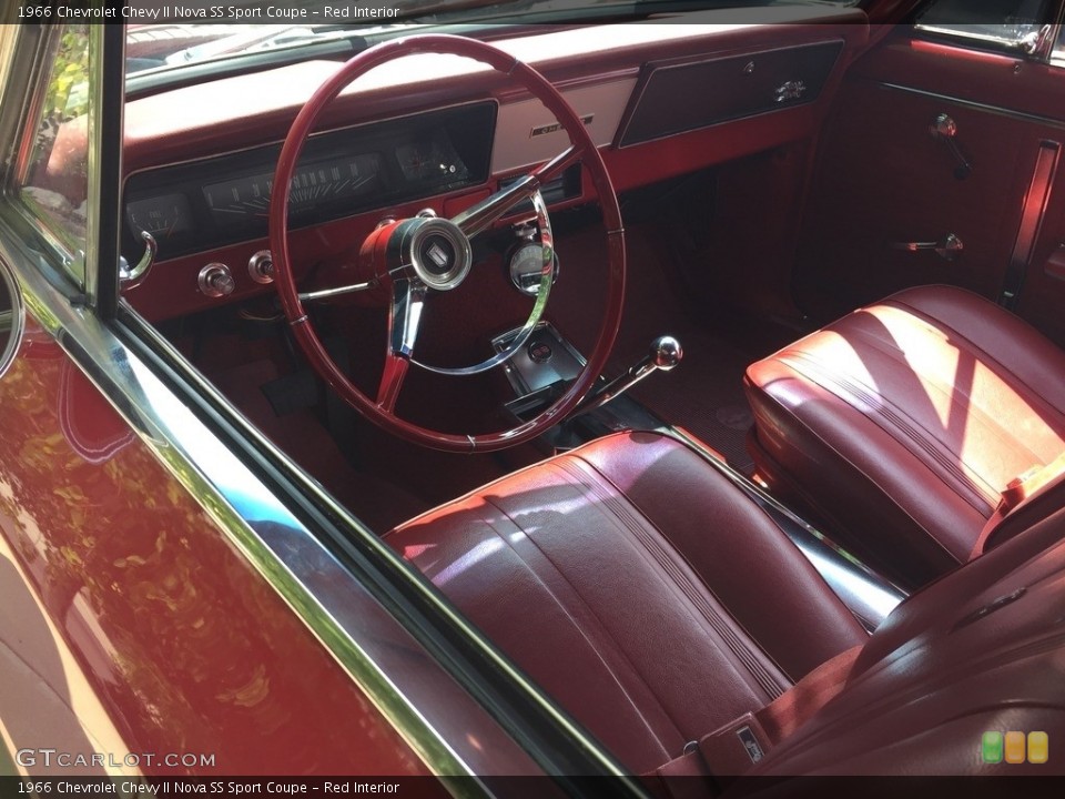 Red Interior Photo for the 1966 Chevrolet Chevy II Nova SS Sport Coupe #138534837