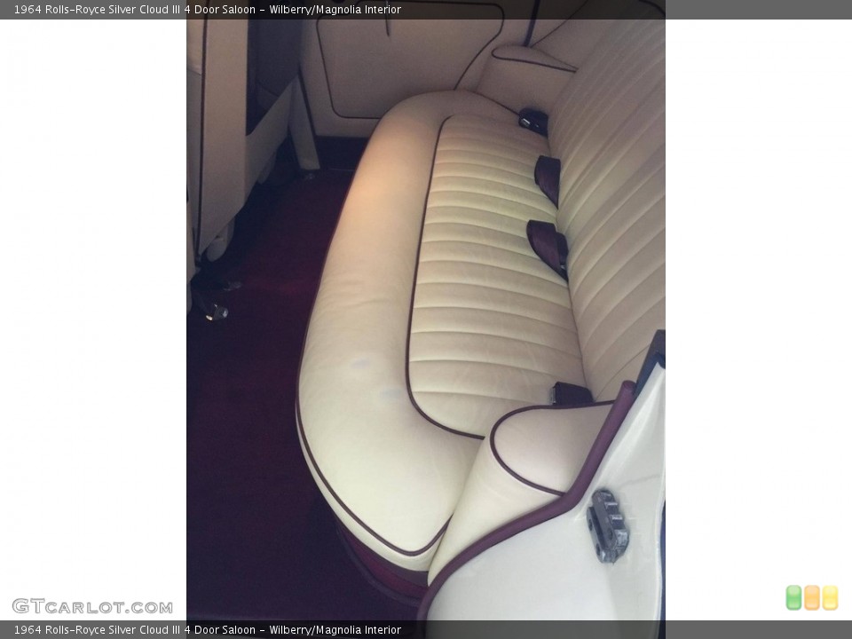 Wilberry/Magnolia Interior Rear Seat for the 1964 Rolls-Royce Silver Cloud III 4 Door Saloon #138534960