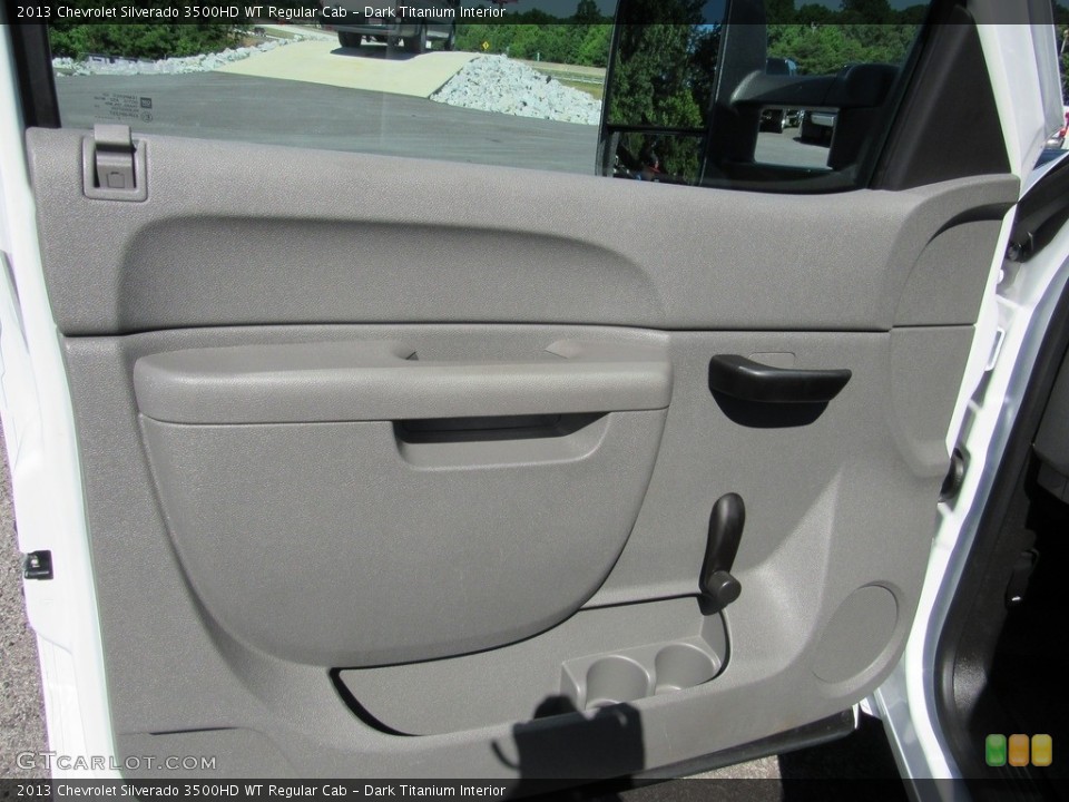 Dark Titanium Interior Door Panel for the 2013 Chevrolet Silverado 3500HD WT Regular Cab #138535473