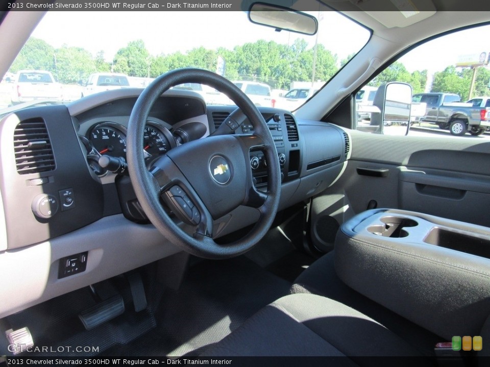 Dark Titanium Interior Dashboard for the 2013 Chevrolet Silverado 3500HD WT Regular Cab #138535500